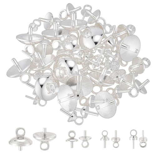 CRAFTYMELODY 56 Stück Ösenstift Ösenstift 4 Stile 925 Sterling Silber Vergoldet Messing Ösenstift Perlenverbinder Für Halb Gebohrte Perlen Charms CRAFTYMELODY 56 Stück Ösenstift Ösenstift 4 Stile 925 Sterling Silber Vergoldet Messing Ösenstift Perlenverbinder Für Halb Gebohrte Perlen Charms von CRAFTYMELODY