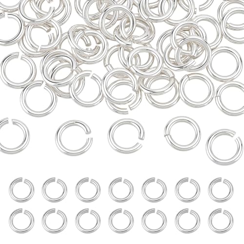 CRAFTYMELODY 60 Stück 925 offene Biegeringe Aus Sterlingsilber 4mm Kleine Runde Ringe Verbindungsstücke Für Die Schmuckherstellung Zubehör von CRAFTYMELODY