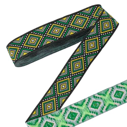 CRAFTYMELODY 7 Yards Jacquardband Im Ethnischen Stil Besticktes Blumenband 1 1/4 Zoll Vintage Besatz Grüne Stickerei Gewebter Besatz Für Kleidungsdekor CRAFTYMELODY 7 Yards Jacquardband Im Ethnischen Stil Besticktes Blumenband 1 1/4 Zoll Vintage Besatz Grüne Stickerei Gewebter Besatz Für Kleidungsdekor von CRAFTYMELODY