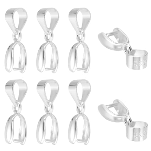 CRAFTYMELODY 8 Stück Klemmverschluss 925 Sterling Silber Schnappverschluss Perlenanhänger Verbinder Baumelnder Charm Schmuckfund Für Die Schmuckherstellung CRAFTYMELODY 8 Stück Klemmverschluss 925 Sterling Silber Schnappverschluss Perlenanhänger Verbinder Baumelnder Charm Schmuckfund Für Die Schmuckherstellung von CRAFTYMELODY