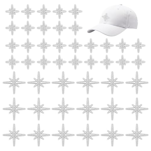 CRAFTYMELODY 80 Stück 2 Stil Stern Bestickte Patches Silber Polyester Achtzackiger Stern Aufnäher Zum Aufbügeln Solide Aufnäher Reparaturabzeichen Ornamentapplikation CRAFTYMELODY 80 Stück 2 Stil Stern Bestickte Patches Silber Polyester Achtzackiger Stern Aufnäher Zum Aufbügeln Solide Aufnäher Reparaturabzeichen Ornamentapplikation von CRAFTYMELODY