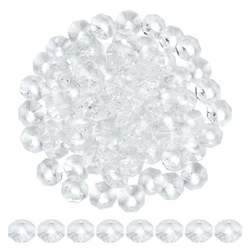 CRAFTYMELODY 80 Stück Achteckige Kristallperlen 2 Löcher Klares Facettiertes Glas Zum Aufnähen von Strasssteinen Kronleuchterprismenperlen Sonnenfängerperle Zur Schmuckherstellung CRAFTYMELODY 80 Stück Achteckige Kristallperlen 2 Löcher Klares Facettiertes Glas Zum Aufnähen von Strasssteinen Kronleuchterprismenperlen Sonnenfängerperle Zur Schmuckherstellung von CRAFTYMELODY