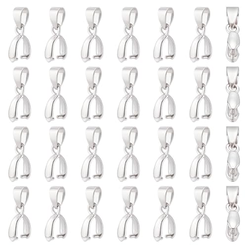 CRAFTYMELODY 80 Stück Messing Pinch Bails Pinch Clip Bail Verschluss Perle Anhänger Clip Baumeln Schnalle Verschlüsse 10x6x3mm Verbinder Befunde Charm Verschluss von CRAFTYMELODY
