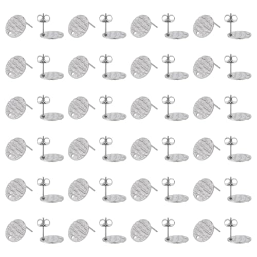 CRAFTYMELODY 80 Stück Ohrstecker Befunde Edelstahl Ohrstecker Mit Ohrring Verschlüssen Blanko Ohrstecker Strukturierte Flache Runde Ohrstecker 12x1mm CRAFTYMELODY 80 Stück Ohrstecker Befunde Edelstahl Ohrstecker Mit Ohrring Verschlüssen Blanko Ohrstecker Strukturierte Flache Runde Ohrstecker 12x1mm von CRAFTYMELODY