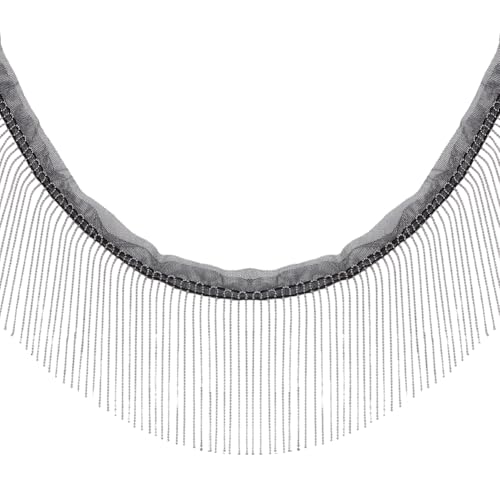 CRAFTYMELODY Spitzenband Mit Quaste Aus Polyester Mit Eisenfransen Spitzenbesatzkette Makramee Perlenbänder Quastenkette Fransenverzierungen CRAFTYMELODY Spitzenband Mit Quaste Aus Polyester Mit Eisenfransen Spitzenbesatzkette Makramee Perlenbänder Quastenkette Fransenverzierungen von CRAFTYMELODY