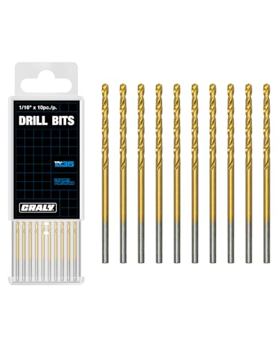 CRALY Bohrer, 1/16 Zoll, 10-teilig von CRALY