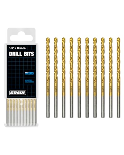 CRALY Bohrer-Bits, 1/8 Zoll, 10-teilig CRALY Bohrer-Bits, 1/8 Zoll, 10-teilig von CRALY