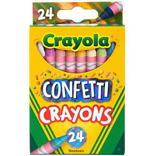 Crayola Confetti Crayons, Multi Color Crayons, Kids Coloring Supplies, 24 Count von CRAYOLA