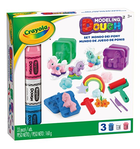 CRAYOLA 30430 Modelliermasse Mondo Pony Set für Kinder ab 3 Jahren, für Spiel und Geschenk, 33 Pezzi CRAYOLA 30430 Modelliermasse Mondo Pony Set für Kinder ab 3 Jahren, für Spiel und Geschenk, 33 Pezzi von CRAYOLA