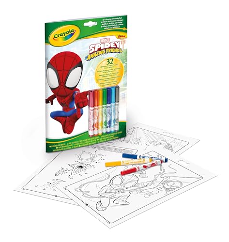 CRAYOLA - Album Aktivität & Ausmalen Spidey, 32 Ausmalseiten und 7 waschbare Mini-Filzstifte, 04-2809 CRAYOLA - Album Aktivität & Ausmalen Spidey, 32 Ausmalseiten und 7 waschbare Mini-Filzstifte, 04-2809 von CRAYOLA