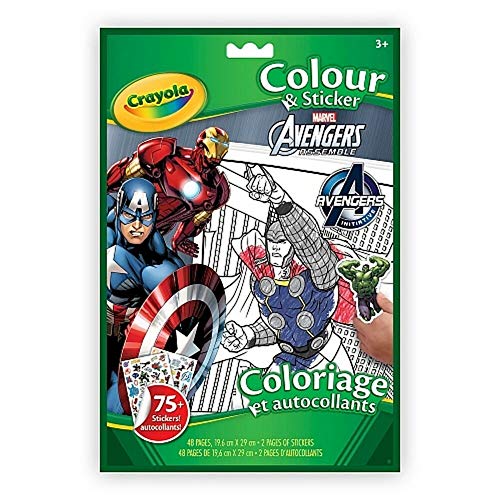 CRAYOLA Avengers Colour & Sticker Book von CRAYOLA