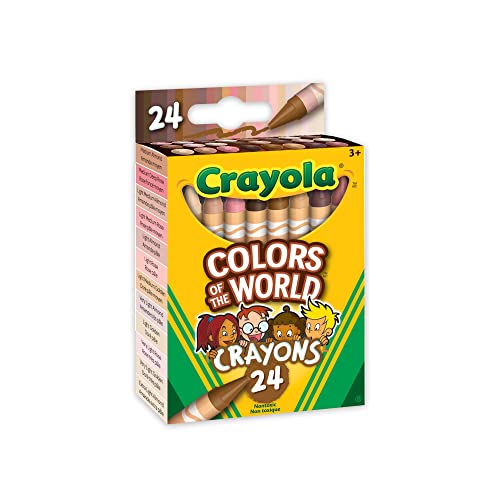 CRAYOLA Colors of The World Skin Tone Crayons, 24 Count von CRAYOLA