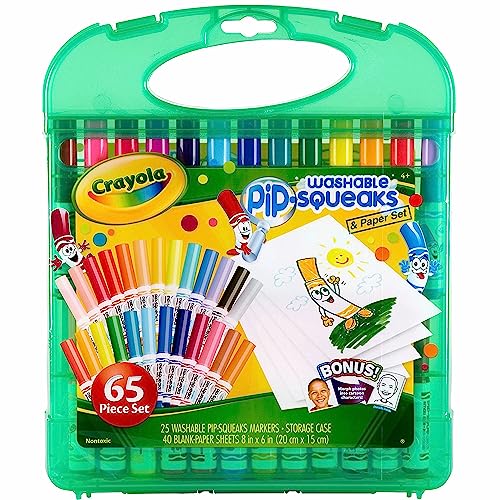 CRAYOLA Filzstift-Set für Kinder, Koffer mit 25 abwaschbaren Markern und Zeichenblättern, 65 Stück, 04-5227 CRAYOLA Filzstift-Set für Kinder, Koffer mit 25 abwaschbaren Markern und Zeichenblättern, 65 Stück, 04-5227 von CRAYOLA