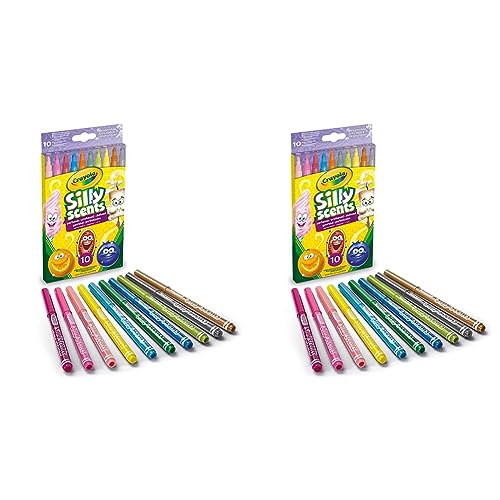 CRAYOLA I Profumelli - Duft-Filzstifte Abwaschbar, mittlere Spitze, für Schule und Freizeit, 10 Stück, 58-5071 (Packung mit 2) von CRAYOLA