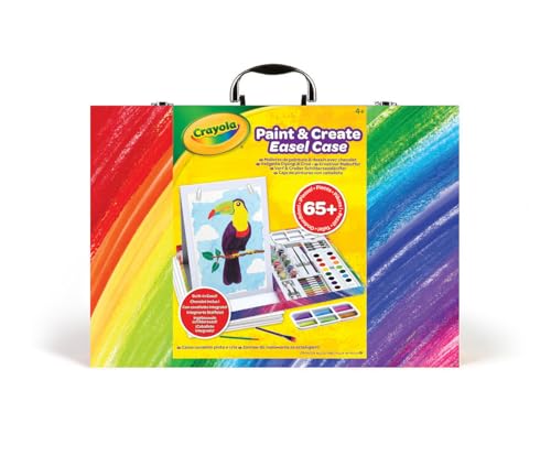 CRAYOLA - Paint & Create Malkoffer, Kreativset für Kinder ab 4 Jahren mit Aquarellfarben, Buntstiften, Pinseln, Staffelei & Aquarellpapier, ideal zum Malen & Gestalten, 04-1169 CRAYOLA - Paint & Create Malkoffer, Kreativset für Kinder ab 4 Jahren mit Aquarellfarben, Buntstiften, Pinseln, Staffelei & Aquarellpapier, ideal zum Malen & Gestalten, 04-1169 von CRAYOLA
