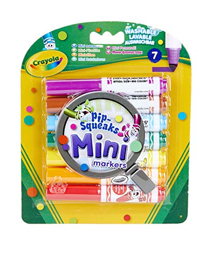 CRAYOLA - Pip-Squeaks, Mini Auswaschbare Filzstifte für Kinder, Malstifte Set In 7 Verschiedenen Farbtönen, Ungiftige Filzstifte Mit Konischer Spitze, Ab 3 Jahre, 7 Stück, 8337 CRAYOLA - Pip-Squeaks, Mini Auswaschbare Filzstifte für Kinder, Malstifte Set In 7 Verschiedenen Farbtönen, Ungiftige Filzstifte Mit Konischer Spitze, Ab 3 Jahre, 7 Stück, 8337 von CRAYOLA