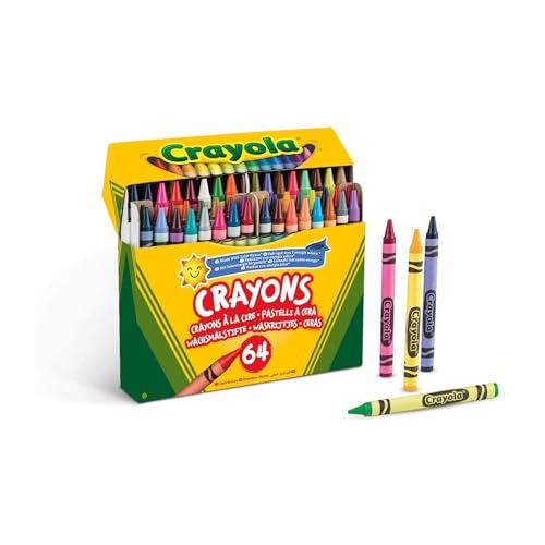Crayola Wachsmalstifte Kinder, Malstifte für Kinder in 64 verschiedenen Farbtönen, Ungiftige Wachsmalkreiden, Bastel Set, Farbstifte Kinder, Kinderspielzeug ab 3 Jahre Crayola Wachsmalstifte Kinder, Malstifte für Kinder in 64 verschiedenen Farbtönen, Ungiftige Wachsmalkreiden, Bastel Set, Farbstifte Kinder, Kinderspielzeug ab 3 Jahre von CRAYOLA