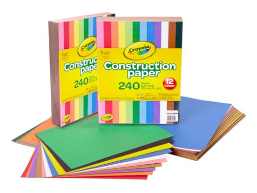 Crayola Construction Paper, 12 Farben, für Zeichnungen, Collagen, Art&Craft von CRAYOLA