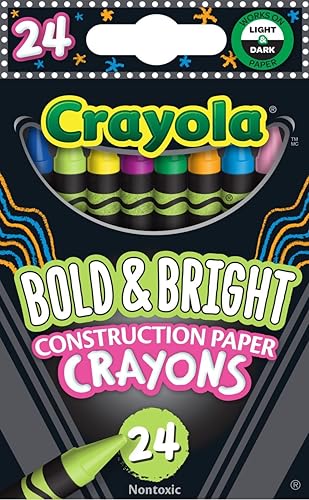 Crayola Construction Paper Crayons 24/Pkg-Bright 523463 von CRAYOLA