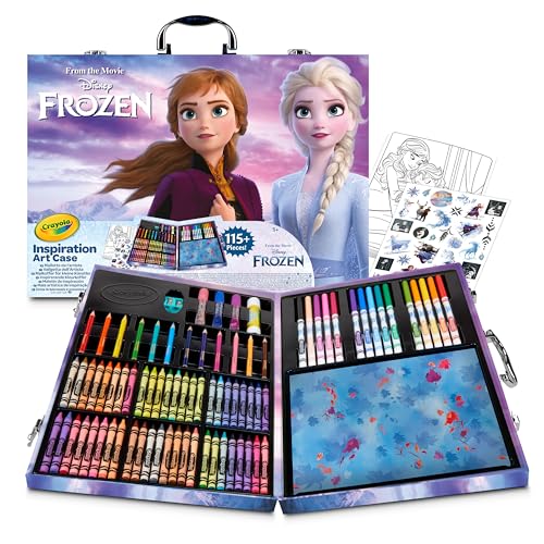 Crayola Disney Frozen 2 Malkoffer Für Kinder Mit Buntstiften, Filzstiften Und Wachsmalkreiden, 115-teiliges Malset, Farbstifte Set Zum Malen, Schreiben Und Zeichnen, Malstifte Ab 3 Jahre Crayola Disney Frozen 2 Malkoffer Für Kinder Mit Buntstiften, Filzstiften Und Wachsmalkreiden, 115-teiliges Malset, Farbstifte Set Zum Malen, Schreiben Und Zeichnen, Malstifte Ab 3 Jahre von CRAYOLA