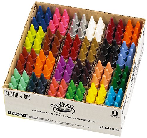 CRAYOLA Education – My First, Wachsmalstifte, Classpack, Wachsfarben für Die Frühe Kindheit, 144-teiliges Set, Ideal für Kindergarten und Kinderzimmer CRAYOLA Education – My First, Wachsmalstifte, Classpack, Wachsfarben für Die Frühe Kindheit, 144-teiliges Set, Ideal für Kindergarten und Kinderzimmer von CRAYOLA