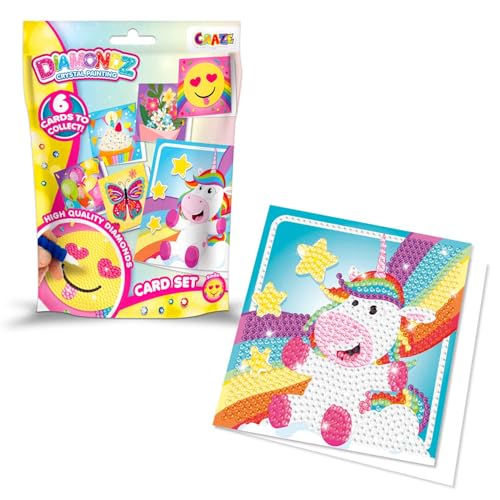 CRAZE DIAMONDZ Card Set - DIY Diamond Painting Grußkarten Set, Glückwunschkarte Bastelset, Geschenkkarten Diamant Malerei Kinder CRAZE DIAMONDZ Card Set - DIY Diamond Painting Grußkarten Set, Glückwunschkarte Bastelset, Geschenkkarten Diamant Malerei Kinder von CRAZE