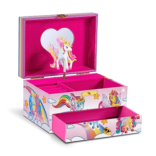 CRAZE Galupy Unicorn Schmuckkästchen Kinder mit Spieluhr , Schmuckschatulle Mädchen mit drehendem Einhorn, Schublade & Spiegel CRAZE Galupy Unicorn Schmuckkästchen Kinder mit Spieluhr , Schmuckschatulle Mädchen mit drehendem Einhorn, Schublade & Spiegel von CRAZE