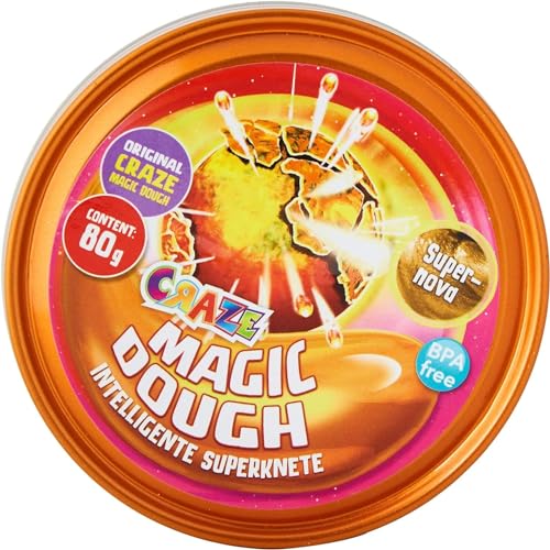 MAGIC DOUGH Galaxy intelligente Knete Set, 70g Dose Knetmasse in 6 Varianten , Weltraum Edition Kinderknete Modelliermasse - Vorauswahl Nicht möglich (assorted) von Magic Dough