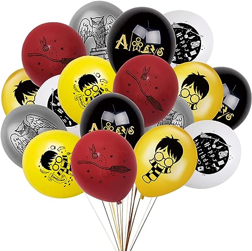 30 Stück Harry Potter Luftballons, 30,5 cm Latexballons Pack, geeignet für Harry Potter Themed Dekorationen für Kindergeburtstagsfeiern, mehrfarbige Luftballons für Kindergeburtstagsfeierdekorationen von CRDWN