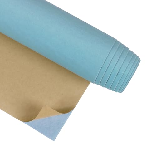 CRE8TIVE Baby Blau Filz Selbstklebend Tapete Beflockt Folie für Möbel Tapete Schlafzimmer Dick Samtstoff Klebefolie Möbel Schrankfolie Tapete Kinderzimmer Schubladen Schmuckkästchen 30cm x 200cm von CRE8TIVE