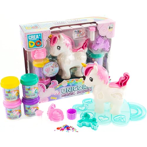 CREADO' - Nice Group Magisches Pferd Einhorn mit Extruder für Modelliermasse, Bunte Presse, Mähne und weiche Eiscreme. CREADO' - Nice Group Magisches Pferd Einhorn mit Extruder für Modelliermasse, Bunte Presse, Mähne und weiche Eiscreme. von CREADO'