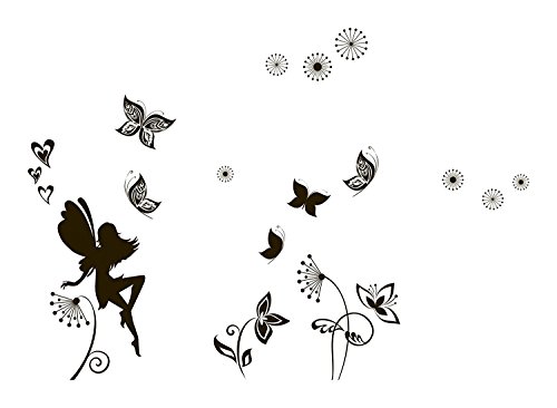 Crearreda Dark Fairy Wandtattoo aus Vinyl Maße: 100 x 35 cm Crearreda Dark Fairy Wandtattoo aus Vinyl Maße: 100 x 35 cm von CREARREDA