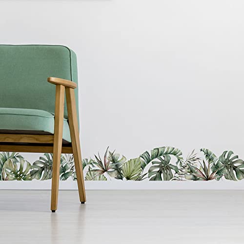 Wandaufkleber, Tropical, konturgeschnitten, einfach anzubringen und zu entfernen, zertifizierte Materialien, hergestellt in Italien, 30 x 200 cm Wandaufkleber, Tropical, konturgeschnitten, einfach anzubringen und zu entfernen, zertifizierte Materialien, hergestellt in Italien, 30 x 200 cm von CREARREDA
