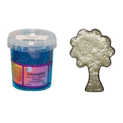 CREARTEC Colouraplast - Kunststoffperlen/Schmelzgranulat - Farbe: silber - Menge: 100g - Ideal für Fensterbilder, Mobiles und kleine Kunstwerke - Witterungsbeständig - Made in Germany CREARTEC Colouraplast - Kunststoffperlen/Schmelzgranulat - Farbe: silber - Menge: 100g - Ideal für Fensterbilder, Mobiles und kleine Kunstwerke - Witterungsbeständig - Made in Germany von CREARTEC