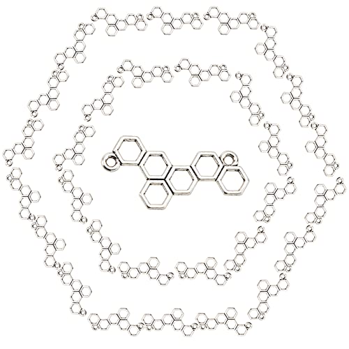 CREATCABIN 1 Box 100Pcs Honeycomb Open Back Lünette Anhänger Hohlrahmen Für UV Harz Handwerk Schmuckherstellung Halskette Armband Ohrringe Schlüsselanhänger DIY Herstellungsbedarf Silbern Silberfarbig CREATCABIN 1 Box 100Pcs Honeycomb Open Back Lünette Anhänger Hohlrahmen Für UV Harz Handwerk Schmuckherstellung Halskette Armband Ohrringe Schlüsselanhänger DIY Herstellungsbedarf Silbern Silberfarbig von CREATCABIN
