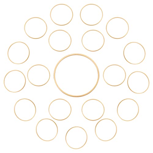 CREATCABIN 1 Box 20 Stück Gold-Perlenreifen 24 Karat Echt Vergoldetes Messing Offene Lünette Verbindungsringe Hohle Runde Verbindungsglieder Kreisrahmen-Anhänger Für DIY-Schmuckherstellung Ohrringe CREATCABIN 1 Box 20 Stück Gold-Perlenreifen 24 Karat Echt Vergoldetes Messing Offene Lünette Verbindungsringe Hohle Runde Verbindungsglieder Kreisrahmen-Anhänger Für DIY-Schmuckherstellung Ohrringe von CREATCABIN