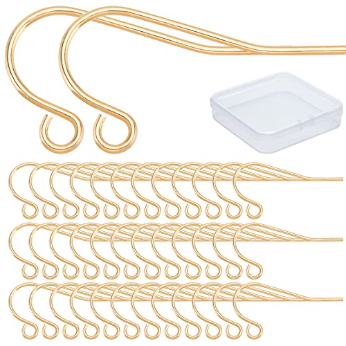 CREATCABIN 1 Box 200 Stück Echtes 18K Vergoldetes Messing Ohrringhaken Goldene Ohrhaken Ohrringverschlüsse Für Die Schmuckherstellung DIY Ohrringe Zubehör Handwerk CREATCABIN 1 Box 200 Stück Echtes 18K Vergoldetes Messing Ohrringhaken Goldene Ohrhaken Ohrringverschlüsse Für Die Schmuckherstellung DIY Ohrringe Zubehör Handwerk von CREATCABIN