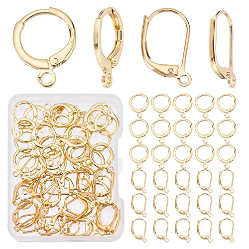 CREATCABIN 1 Box 60 Stück Leverback-Ohrringhaken 2 Stile Rund Echt 18K Vergoldetes Messing Französischer Ohrhaken Mit Horizontaler Offener Schleife Für Frauen Baumelnde DIY Zubehör Entdeckungen CREATCABIN 1 Box 60 Stück Leverback-Ohrringhaken 2 Stile Rund Echt 18K Vergoldetes Messing Französischer Ohrhaken Mit Horizontaler Offener Schleife Für Frauen Baumelnde DIY Zubehör Entdeckungen von CREATCABIN