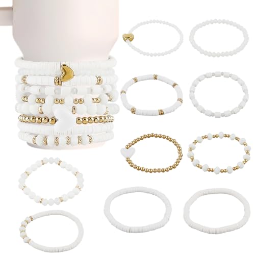 CREATCABIN 10 Stück Tassenarmband Charms Becherkette Polymer Ton Kristall Böhmische Perlen Dekorative Armbänder Stapel Charm Ketten Für 30 oder 40 oz Becher alle Tassen Mit Durchmesser Dekoration CREATCABIN 10 Stück Tassenarmband Charms Becherkette Polymer Ton Kristall Böhmische Perlen Dekorative Armbänder Stapel Charm Ketten Für 30 oder 40 oz Becher alle Tassen Mit Durchmesser Dekoration von CREATCABIN