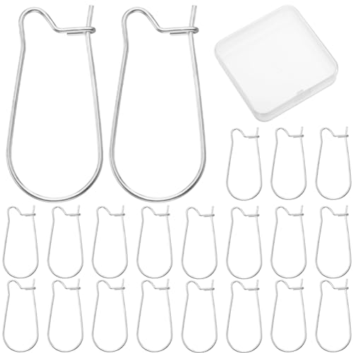CREATCABIN 100 Stück/Box Nieren-Ohrringe,Haken,Edelstahl,Creolen,Zubehör,Ohrdraht,Silber,Ohrdraht-Anschluss Für Schmuckherstellung,Mann,Frauen,DIY,Baumelnde Ohrringe,25x11 mm CREATCABIN 100 Stück/Box Nieren-Ohrringe,Haken,Edelstahl,Creolen,Zubehör,Ohrdraht,Silber,Ohrdraht-Anschluss Für Schmuckherstellung,Mann,Frauen,DIY,Baumelnde Ohrringe,25x11 mm von CREATCABIN