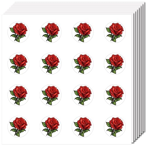 CREATCABIN 128 Stück 8 Blätter Rote Rosen-Aufkleber,Kleine Blumenaufkleber,Selbstklebender Kunststoff,wasserdichte Pflanzenaufkleber,Dekor-Pflanzenaufkleber Für DIY-Scrapbooking,Umschläge,2.5cm CREATCABIN 128 Stück 8 Blätter Rote Rosen-Aufkleber,Kleine Blumenaufkleber,Selbstklebender Kunststoff,wasserdichte Pflanzenaufkleber,Dekor-Pflanzenaufkleber Für DIY-Scrapbooking,Umschläge,2.5cm von CREATCABIN