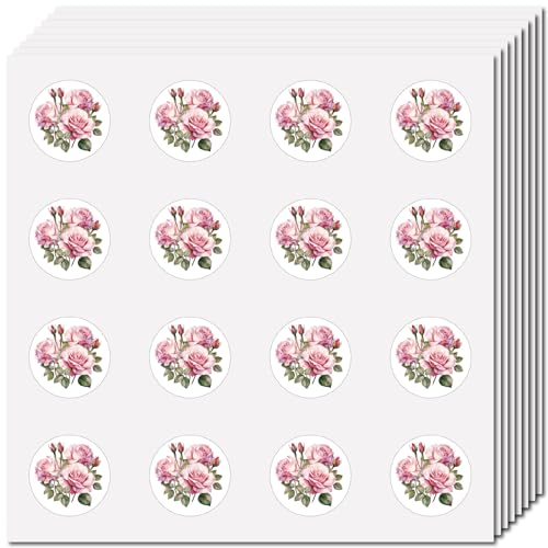 CREATCABIN 128 Stück Juni-Rose-Planeraufkleber,Blumen-Vinylaufkleber,Selbstklebender,Wasserfester Aufkleber,Rund,Groß,Rosa,Kleine Blumenaufkleber Für Wasserflaschen,Laptop,Gepäck,Becher,2.5x2.5cm CREATCABIN 128 Stück Juni-Rose-Planeraufkleber,Blumen-Vinylaufkleber,Selbstklebender,Wasserfester Aufkleber,Rund,Groß,Rosa,Kleine Blumenaufkleber Für Wasserflaschen,Laptop,Gepäck,Becher,2.5x2.5cm von CREATCABIN