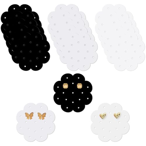 CREATCABIN 15 Stück Blume Acryl Ohrringe Display Karte Ohrstecker Schmuckhalter 10 Loch Ohrring Display Karte Für Ohrring Display Und Lagerung 6x6cm Klar/Schwarz/Weiß CREATCABIN 15 Stück Blume Acryl Ohrringe Display Karte Ohrstecker Schmuckhalter 10 Loch Ohrring Display Karte Für Ohrring Display Und Lagerung 6x6cm Klar/Schwarz/Weiß von CREATCABIN