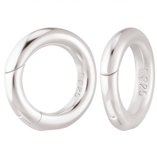 CREATCABIN 2 Stück 8mm Silberner Feder O Ring Runder Karabinerverschluss Klein 925 Sterlingsilber Tor Trigger Clip Verbindungsschnallen Zubehör Für Schmuckherstellung Armbänder Halsketten Zubehör CREATCABIN 2 Stück 8mm Silberner Feder O Ring Runder Karabinerverschluss Klein 925 Sterlingsilber Tor Trigger Clip Verbindungsschnallen Zubehör Für Schmuckherstellung Armbänder Halsketten Zubehör von CREATCABIN