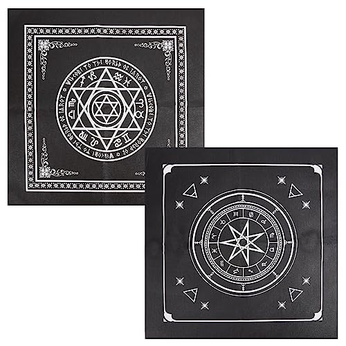 CREATCABIN 2 Stück Altartuch Pentagramm Stern Himmlisches Tarotdeck Spiritueller Wandteppich Tischdecke Macht Heiliges Tuch Astrologie Für Wahrsagerei Premium-Hexereizubehör Heidnisch CREATCABIN 2 Stück Altartuch Pentagramm Stern Himmlisches Tarotdeck Spiritueller Wandteppich Tischdecke Macht Heiliges Tuch Astrologie Für Wahrsagerei Premium-Hexereizubehör Heidnisch von CREATCABIN