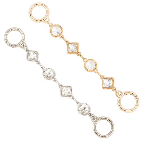 CREATCABIN 2 Stück Taschengurt 18cm Verlängerungskette Raute Rund Glaskristall Taschengurte Dekorative Handtaschengriffkette Mit Drehverschlüssen Strassglied Legierung Für Taschengurte Ersatzzubehör CREATCABIN 2 Stück Taschengurt 18cm Verlängerungskette Raute Rund Glaskristall Taschengurte Dekorative Handtaschengriffkette Mit Drehverschlüssen Strassglied Legierung Für Taschengurte Ersatzzubehör von CREATCABIN