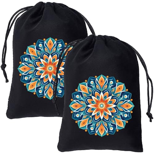 CREATCABIN 2 Tarotkarten Taschen Samt Aufbewahrungstaschen Mit Kordelzug Tarotkarten Würfeldeck Halter Schwarze Blumen Schmuckverpackungstaschen Für Kristalle Hexerei Wahrsagezubehör 13x18cm CREATCABIN 2 Tarotkarten Taschen Samt Aufbewahrungstaschen Mit Kordelzug Tarotkarten Würfeldeck Halter Schwarze Blumen Schmuckverpackungstaschen Für Kristalle Hexerei Wahrsagezubehör 13x18cm von CREATCABIN