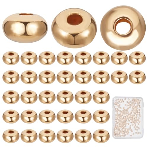 CREATCABIN 250 Stück 18K Vergoldete Messingperlen,Runde Perlen,Abstandshalter,Glatte,Lose Metallperlen,Flache Rondelle Für DIY-Handwerk,Ohrringe,Halsketten,Armbänder,Herstellung Schmuckzubehör,3 mm CREATCABIN 250 Stück 18K Vergoldete Messingperlen,Runde Perlen,Abstandshalter,Glatte,Lose Metallperlen,Flache Rondelle Für DIY-Handwerk,Ohrringe,Halsketten,Armbänder,Herstellung Schmuckzubehör,3 mm von CREATCABIN