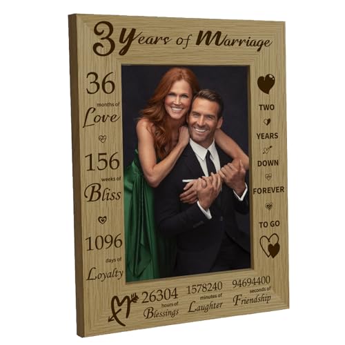 CREATCABIN 3 Jahr Ehe Bilderrahmen Aus Holz,3. Jahrestag Fotorahmen,4 x 6 gravierte Displays,Hölzerne Tischplatte,Postkartenrahmen Zum Aufhängen,Wandgalerie,Hochzeit,Valentinstag,Jahrestag,Geschenke CREATCABIN 3 Jahr Ehe Bilderrahmen Aus Holz,3. Jahrestag Fotorahmen,4 x 6 gravierte Displays,Hölzerne Tischplatte,Postkartenrahmen Zum Aufhängen,Wandgalerie,Hochzeit,Valentinstag,Jahrestag,Geschenke von CREATCABIN