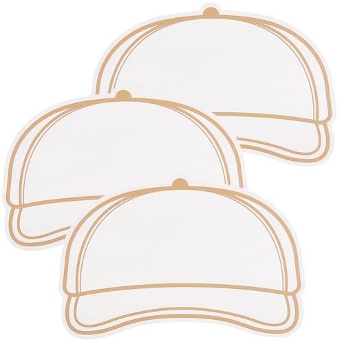 CREATCABIN 3Stück Trucker Mützen Vorlagenbrett Holz Hut Patches Leinen Holz MDF Truck Kappen Personalisiertes Design Dünne Patch Layout Vorlagen Erstellen Und Entwerfen Stilvoller DIY Kappen 14.6x22cm von CREATCABIN